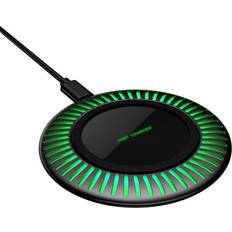 Chronus Wireless charger, 15 W max. inductive charging station for fast wireless charging of Qi certified mobile such as Apple iPhone, Samsung