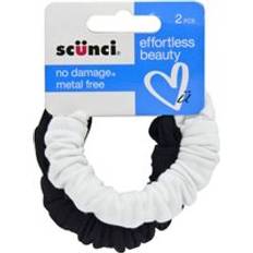 Pack Of 2 Hair Elastics Metal Free Black