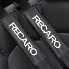Recaro Logo Carbon Fiber Style Seat Belt Shoulder Pad