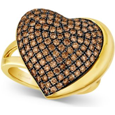 Le Vian Godiva x Chocolate Diamond Heart Ring 1-1/5 ct. t.w. 14k Gold Honey Gold Ring