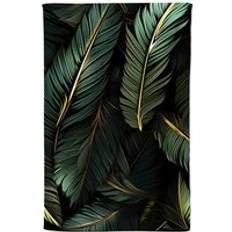 Gold Kitchen Towels Warren Reed and Leaves Tea Kitchen Towel Gold