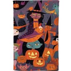 Orange Kitchen Towels Warren Reed A Vibrant Colorful Illustration Of Pumpkin Tea Kitchen Towel Orange