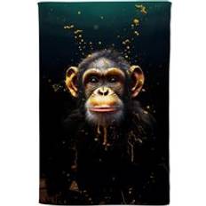Orange Kitchen Towels Warren Reed Cheeky Chimp Face Tea Kitchen Towel Orange