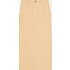 Midi Skirts - XXS Wardrobe.NYC Long Drill Column Skirt KHAKI XX-SMALL