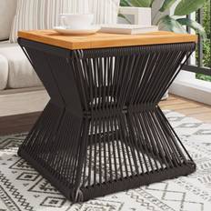 Tables Homie with Wire Base Black 38 x 38 x 38 cm Coffee Table 38cm