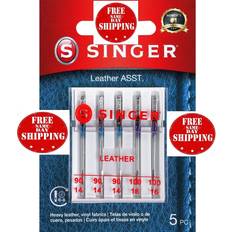 Singer Sewing Machines Singer leather sewing machine needles, 90/14, 100/16-5 count 90/14, 100/16 5 Count