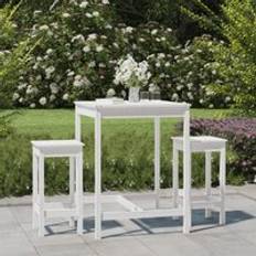 White Outdoor Bar Sets Garden & Outdoor Furniture BERKFIELD HOME 3 Outdoor Bar Set