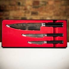 Samura Set of Three Damascus Damascus Steel Cooks Knife