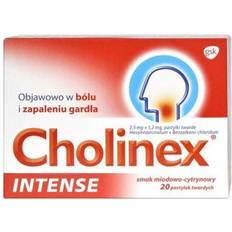 Medicines Cholinex Intense blackberry flavour, 20 tablets Sore Throat