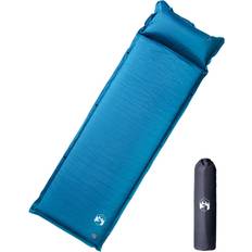 Naranja Colchonetas para Dormir vidaXL Colchón de camping autoinflable con almohada integrada turquesa Turquesa