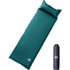 Vert Tapis de Couchage vidaXL Matelas de camping autogonflant avec oreiller 1 personne vert