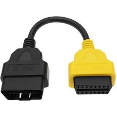 Yellow Error Code Readers Vgol pin to 16 pin OBD2 Diagnostic ECU Scanning