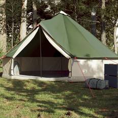 VidaXL Tält vidaXL Familjetält tipi 6 personer grön vattentätt