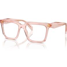 Women Glasses & Reading Glasses Prada Woman Transparent Peach 54