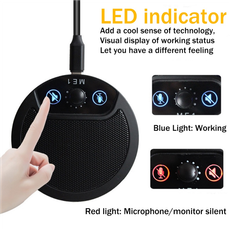 Jojomino USB Condenser Microphone Computer Conference Recording Microphone 360 Degree Pickup Microphone for Laptop Desktop PC