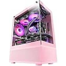 Mars Gaming Gaming MC-SE, Micro-ATX PC-Gehäuse, Rahmenlose Glasfront