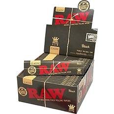 Rolling Papers Raw Classic Black King Slim Unrefined Ultra Thin 110mm Rolling Papers