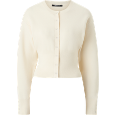 Dame - Polyamid Cardigans Gina Tricot Knitted Cardigan - Gardenia