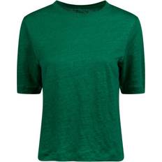 Stenströms T-shirts Stenströms Helmi Top I Hør - Grøn