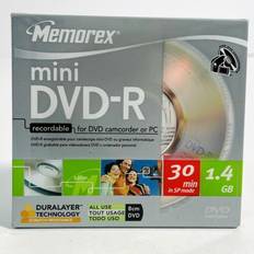 mini dvd-r 4x 1.4 gb 30 min recordable brand factory sealed