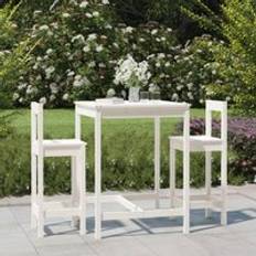 White Outdoor Bar Sets Berkfield Home 3 Outdoor Bar Set