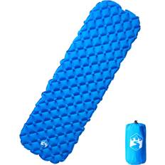 VidaXL Liggunderlag vidaXL Uppblåsbar Campingmadrass 1 Person Blå 190 x 58 x 6 cm