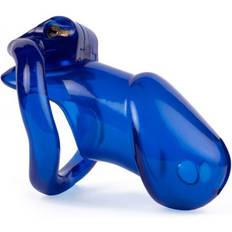 CockLock Lock Up Chastity Cage Blue 9,4 x 3,2 cm Kyskhetsbur