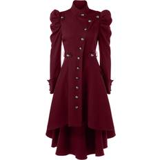 Dinamr Medieval Cosplay Vintage Slim Coat Womens Retro Costume