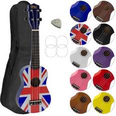 Mad About Soprano Beginners Ukulele with Bag, Union Jack