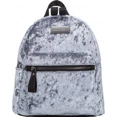 Velvet Bags Claudia Canova Womens Anii XS Velour Backpack Grey Velvet One Size