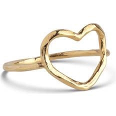 ENAMEL Copenhagen Enamel Organic Heart Ring Forgyldt Plaza