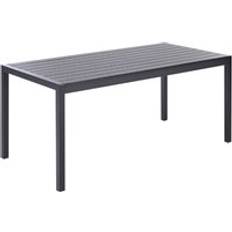 Plaster - Svarta Trädgårdsmatbord Beliani Garden