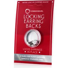 Connoisseur Locking earring backs for silver earrings, pair