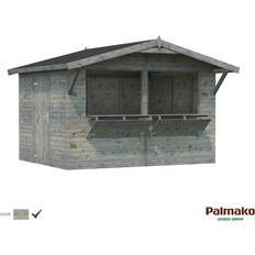 Gråa Friggebodar Palmako Kiosk Stella 8 2m² 259x323 cm (Byggnadsarea )