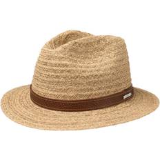 Stetson Beige Hattar Stetson Barnell Traveller Raffia Hat - Natur