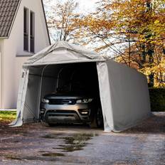 Dependances Toolport 3,3x6m Tende Garage Grigio PVC 800 (Superficie edificio )