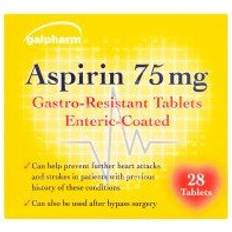 Aspirin 75mg Gastro-Resistant Enteric-Coated Tablet