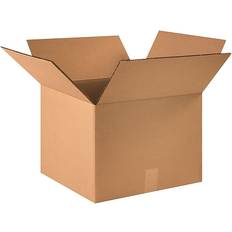 Cardboard Boxes Global Industrial HD Double Wall Cardboard Corrugated Boxes, 16"L x 16"W x 10"H, Kraft Pkg Qty 15