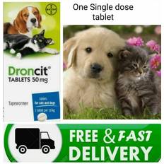 Bayer 4 droncit tapeworm tablets for dogs & cats tapeworm worming medication avm-gsl