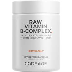 Codeage Raw Vitamin B-Complex-Essential B Vitamins-Probiotics- Enzymes-Fruits & Vegetables 60 pcs