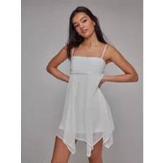 Nelly Kläder Nelly Festklänningar Vit Chiffon Strap Dress Klänningar
