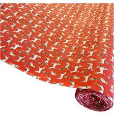 Red Fabrics FSL Dogs Polycotton Fabrics Red