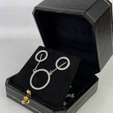 White Gold Jewellery Sets Essence White gold finish circle of life created diamond jewellery set