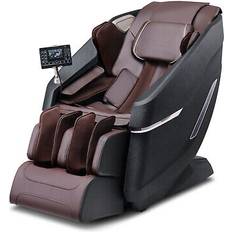 full body massage chair zero gravity 3d shiatsu recliner with sl-track Black and Brown