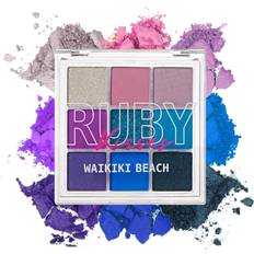 Cosmetics Ruby Kisses Eyeshadow Palette Highly Pigmented Eye Makeup 9 Shades Matte Shimmer Metallic Eyeshadow Palette Waikiki Beach