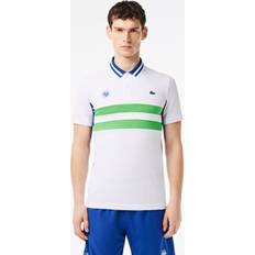 Tops Lacoste Herren Tennis-Poloshirt ULTRA-DRY PIQUE French Open Edition weiß