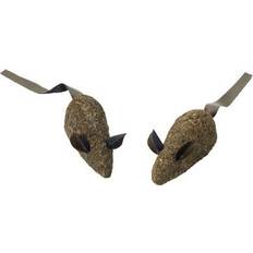 100% catnip candy mice cat toy brown, 1 each/3.5 in, 2