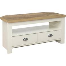 Beige Benches Birlea Highgate Cream /Oak TV Bench 95x48cm