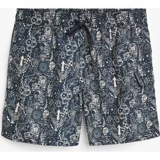 Clothing Barbour Mitchel Printed Swim Shorts, Dark Navy