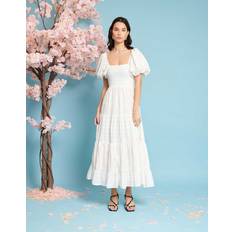 Sister Jane Sister Jane Dancing Blooms Midi Dress, White